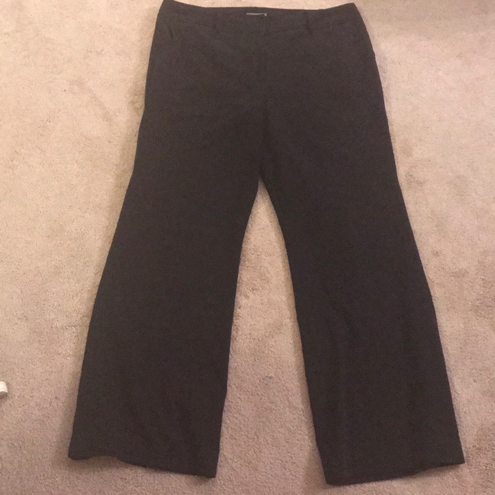 Black wide leg suit/dress pants